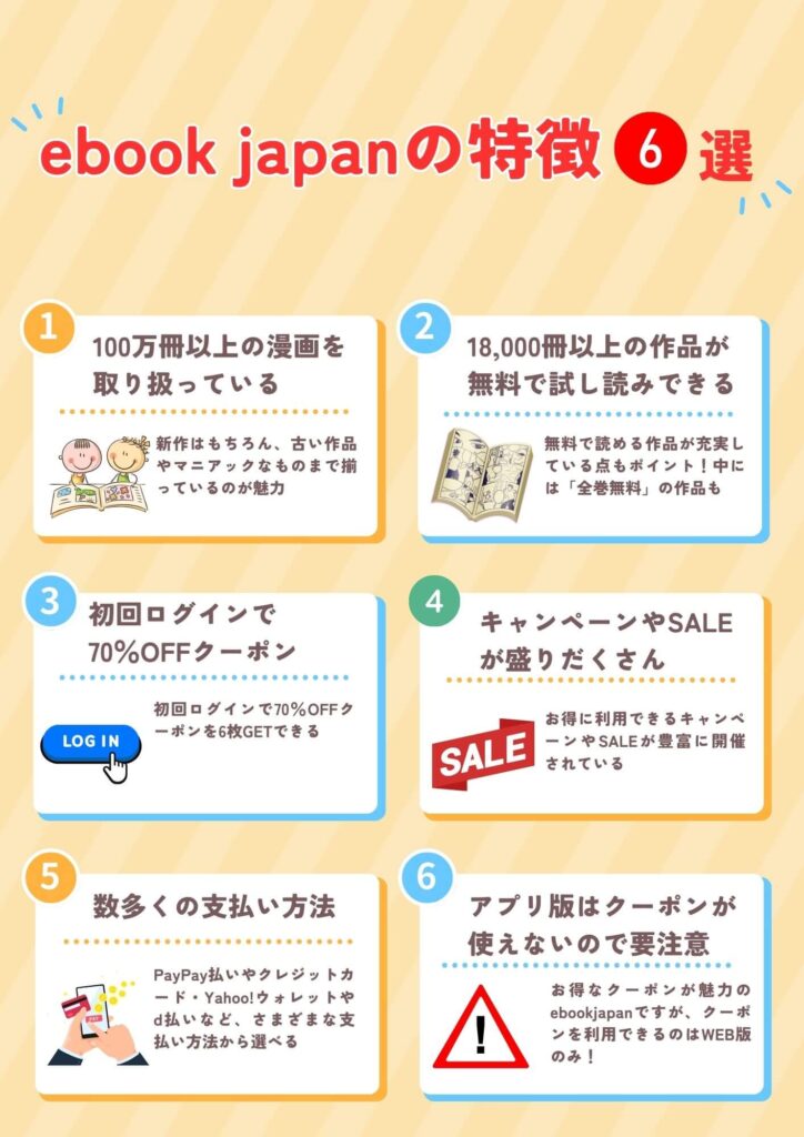 ebookjapan 特徴